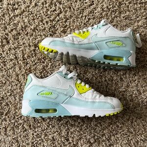 Nike Kids Air Max Sneakers - White and Lime